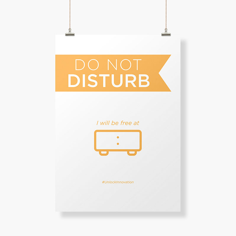 Do Not Disturb Sign - Customized training and development services, leadership training programs, human resources training, instructional design, and Innovators on Demand®